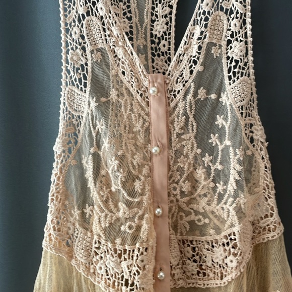 NWT Venus lace,net, embroidered vest size xs - Picture 3 of 3